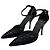 Prada Pumps mit Knöchelriemen aus floralem Jacquard Schwarz
