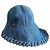 Chanel Blauer Denim Bucket Hat Größe 56
