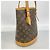 Borsa Tote Louis Vuitton Monogram Bucket PM Marrone - vista 2