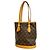 Borsa Tote Louis Vuitton Monogram Bucket PM Marrone