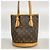 Borsa Tote Louis Vuitton Monogram Bucket PM Marrone - vista 10