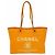 Chanel Deauville Chain Tote Bag Orange