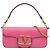 Borsa Valentino in pelle di vitello rosa Medium VLogo Loco