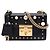 Borsa a tracolla Gucci Black Small Pearl Studded Leather Padlock Nero