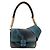 Borsa a tracolla Givenchy Blue Chito Small 4G Graffiti Effect in tela e pelle Blu navy