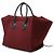 Céline Borsa Celine Red Medium Felt Phantom Luggage Tote Rosso Bordò - vista 2