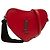 Borsa a tracolla Sac Coeur con nappa rossa in pelle di vitello Saint Laurent