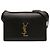 Borsa a tracolla Dylan in pelle di vitello nera Small di Saint Laurent Nero