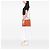 Borsa Satchel Prada Orange Medium Saffiano Cuir Double Handle Arancione - vista 6