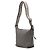 LOEWE Borsa Cubi Crossbody in pelle di vitello grigia piccola Marrone - vista 2