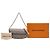 Portafoglio On Chain Louis Vuitton Gray Monogram Ivy Marrone - vista 7