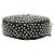 Saint Laurent Black Chevron Calfskin Polka Dot Round Vinyle Camera Bag Schwarz - Ansicht 3