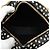 Saint Laurent Black Chevron Calfskin Polka Dot Round Vinyle Camera Bag Schwarz - Ansicht 4