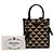 Borsa Prada Brown Mini Embroidered Jacquard Symbole Triangolo Marrone - vista 7