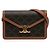 Céline Celine Margo Wallet on Chain aus braunem Triomphe beschichtetem Canvas Dunkelbraun