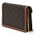 Céline Celine Margo Wallet on Chain aus braunem Triomphe beschichtetem Canvas Dunkelbraun - Ansicht 2
