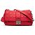 Borsa a tracolla Dior Red Lambskin Cannage New Lock Rosso