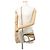 Borsa a mano mini in pelle Loewe Puzzle Bag Marrone Bianco Beige - vista 5