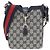 Gucci 782919 FADAC Borsa a Spalla Beige Blu navy