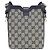 Gucci 782919 FADAC Borsa a Spalla Beige Blu navy - vista 2