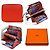 Hermès Portafoglio Azap Compact in seta Hermes Rosso - vista 3