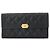 Cartera larga de doble pliegue Chanel Boy Matelassé Negro
