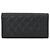 Cartera larga de doble pliegue Chanel Boy Matelassé Negro - vista 2