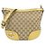 Borsa a Spalla Gucci GG Canvas Beige D'oro