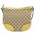 Borsa a Spalla Gucci GG Canvas Beige D'oro - vista 2