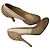 Miu Miu Zapatos de Salón de Piel y Strass - Beige/Marrón Castaño Rosa