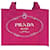 Borsa Tote Prada Canapa Rosa  - vista 10