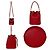 Borsa in pelle rossa Marc Jacobs Rosso - vista 3