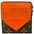 Portacarte Monogram Louis Vuitton Marrone Arancione - vista 6