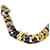 Collana Mini Monogram Louis Vuitton Nero Argento D'oro Metallo
