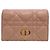 Christian Dior Cannage Bi-fold Wallet Pink
