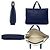 Valigetta in pelle blu navy Loewe - vista 3