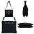 Borsa a tracolla Salvatore Ferragamo Gancini Nero - vista 3