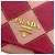 Prada Saffiano Leder Bi-fold Long Wallet Pink - Ansicht 8