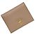 Cartera de piel Saffiano de dos pliegues Prada beige