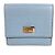 Carteira compacta Fendi Peekaboo Logo Azul