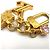 Portachiavi Louis Vuitton Petite Malle Oro Rosa D'oro Metallico - vista 8