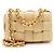 Borsa a tracolla Maxi Cassette in agnello Bottega Veneta Marrone Beige