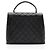 Gabrielle Chanel Vintage Caviar Leather Kelly Top Handle Nero - vista 3