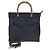 Bolso Tote Gucci de nylon y cuero Negro