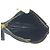 Pochette Fendi in nubuck nero e oro - vista 8