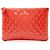 Gabrielle Chanel Patent Leather Valentine Hearts Medium O-Case Rosso