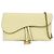 Cartera Christian Dior Saddle de piel de cabra Amarillo