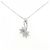 Autre Marque Pt900/Pt850 Diamant-Halskette Silber