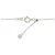Autre Marque Pt900/Pt850 Diamant-Halskette Silber - Ansicht 5