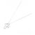 Autre Marque Collana Cross Diamond in Au750 Argento - vista 2